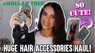 Huge Dollar Tree Hair Accessories Haul!! Cutest $1.00 Trendy Scrunchies, Headbands, Clips!