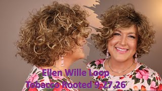 Ellen Wille Loop In Tobacco Rooted | New Wig For 2022! | Curly Curly Curly!! | Wig Review