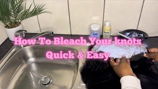How To: Bleach Knots On A Frontal| Step By Step | Ft Superlovewigs|S. A Youtuber | Being Samiey