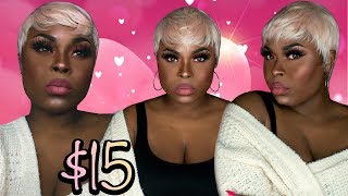 Outre Trista Wig Review | Pixie Wig For $15 | Rosegold Wig Review