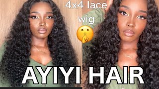 Watch-Me Slay This Transparent 4X4 Lace Frontal Ft. Ayiyi Hair | Lifeofnjk