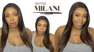 Bobbi Boss Synthetic Hair Hd Lace Front Wig - Mlf732 Milani --/Wigtypes.Com