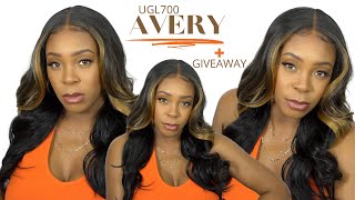 Laude & Co Synthetic Hair 13X4 Glueless Hd Lace Frontal Wig - Ugl700 Avery +Giveaway --/Wigtypes.Com