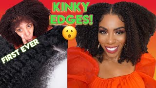 World'S First Multi Textured Wig With Kinky Edges! Lace Not Found! Must See! Hd T-Part Wig Inst