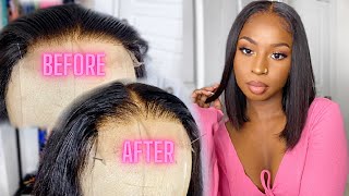 *Detailed*  How To Pluck Your Lace For Beginners + Glueless Wig || Myquality Hair