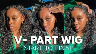 Installing A V-Part Wig From Start To Finish | Beginner Friendly Aeryn 21 Wigs