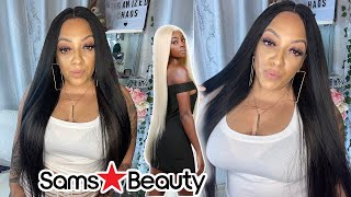 $29 Only Synthetic Lace Front Wig Giving Real Natural Long Cher Hair Vibers #Samsbeauty