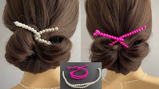 How To Make Diy Beaded Hair Donut Bun Maker And Holder | Headband | Magic Bun Maker | Maquina De Pao