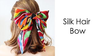 Diy Silk Hair Bow | Hair Accessory - How To Make A Hair Bow