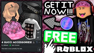 Free Accessories! How To Get Pink Gg Baseball Hat & Gucci Hair Piece 1 & 2! (Roblox Gucci Event)