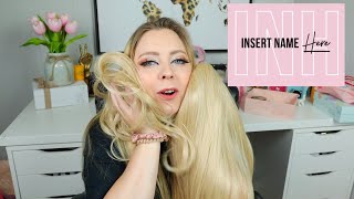 Insert Name Here 22In U Clip In Extensions & Messy Bun Review!