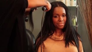 Straightening Hair With A Flex Hold Hairspray : Hair Styling Tips