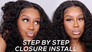 Very Detailed: Step By Step 5X5 Hd Closure Wig Install + Styling| Wiggins Hair