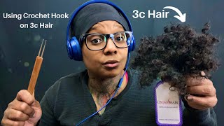 Making A Permanent Loc Extension Using Brazilian Afro Kinky Curly Human 3C Hair From Dsoarhair |Pt.2