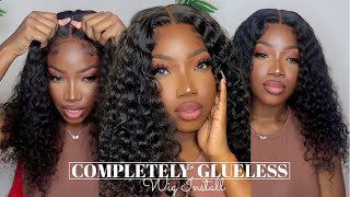 Completely Glueless Closure Wig Install | No Gel, Glue, Or Spray! | Ft. Hairnbeauty