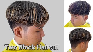 Two Block Haircut || Korean Hairstyle || Gupit Gwapo || Haircut Tutorial