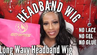Gd Wigs  $25 Amazon Headband Wig Long & Wavy/Must Have/Must Buy/First Impressions/Cassandra Jones