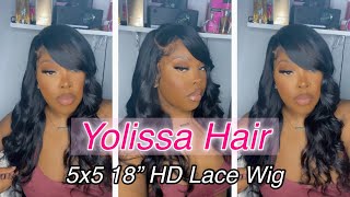 Deep Side Part With 5X5 Closure Wig ||Yolissa Hair|| Undetectable Hd Lace Wig