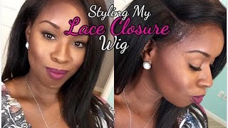 How To | Styling My Lace Closure Wig| Beauty Forever Hair