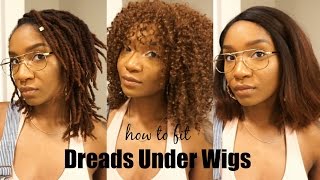 How I Fit My Dreads Under Wigs!