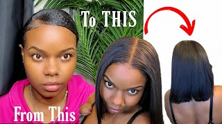 Stop Plucking & Bleaching! Delicate Hairline Swiss Lace Bob Wig Ft Afsisterwig