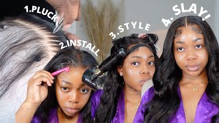 Keys To A Neat And Clean Closure Install! Learn  To Pluck, Install, And Curl Like A Pro -Isee Hair