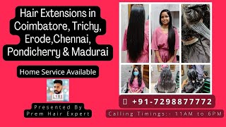 Permanent Hair Extensions | B & A | Chennai, Trichy, Pondicherry, Coimbatore, Erode | +91-7298877772