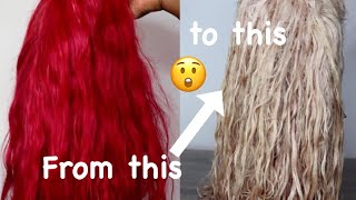 How To Remove Dye From 613 Wig Under R100 | South African Youtuber