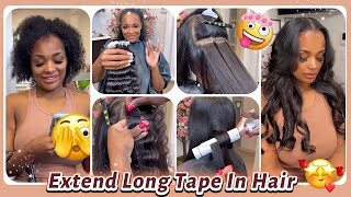 Tape In Extension Review | Hair Washed, Straightened & Trimmed For Installation Ft.@Ula Hair