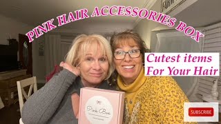 Pink Hair Accessories Box//Each Month Has A Theme//So So Cute!