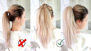 Life Hack For Girls: How To Make A Beautiful Voluminous High Ponytail