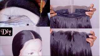 Diy Frontal | How To Make T Part Frontal | From Scratch | Beginners Friendly