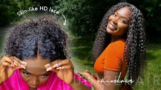 *Must Have* 26" Curly Hd Lace Frontal Wig Install Ft. Unice