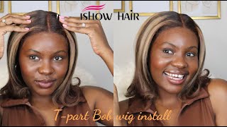 T-Part Bob Wig Review | Beginner Friendly 2-In-1 Wig Prep And Installation | Ishowbeauty Hair