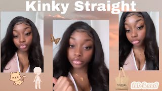 Kinky Straight Wig || Beaudiva Ft. Aliexpress