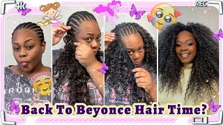 Beyonce Hairstyle Inspo!Tutorial Sew-In Curly Bundles + Crochet Method Ft.#Elfinhair Review