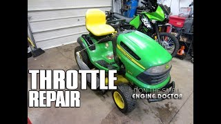 John Deere Throttle & Choke Assembly Replacement On 155C Lawn Tractor