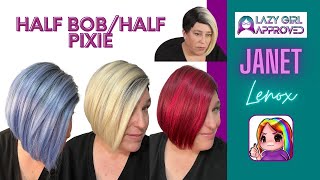 Half Bob/Half Pixie Under $15! | Janet Mybelle Lenox Wig Review In 3 Colors!