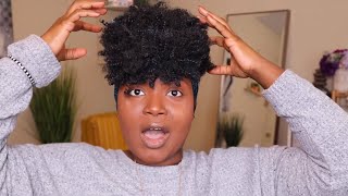Sis, I Bought A $20 Afro-Kinky Curly Headwrap Wig From Amazon!