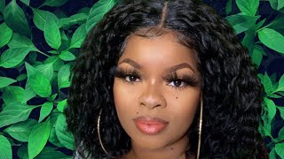 How To Install: Afro Kinky Curly Lace Front Wig 15" | Featuring Youthfee