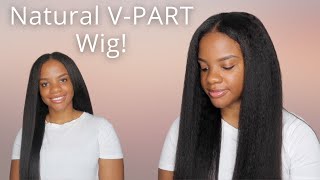 I Tried A V-Part Wig! (Minimum Leave Out) | Quick Install W/ Julia Hair
