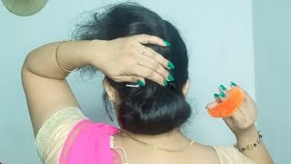Super Easy Bun Hairstyle!Very Simple  Easy Low Bun Without Donut !Easy Bun Hairstyles For Long Hair