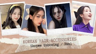 Affordable Korean Hair Accessories  All Below 50 Pesos  $1  Shopee Unboxing / Haul