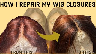 How I Repair My Balding/Overplucked Wig Closures | #Closurewig