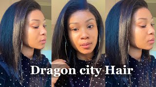 Affordable Bob Lace Front Wig | Dragon City | Hair Installation/Review | South African Youtuber