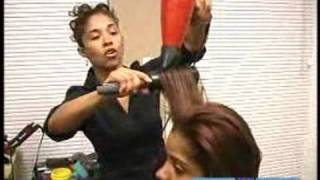 How To Use Hair Styling Tools : Hair Stylings With A Brush & Hair Dryer