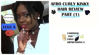 Ali Express Afro Kinky Curly Hair Review (Tangled Hair.Com)