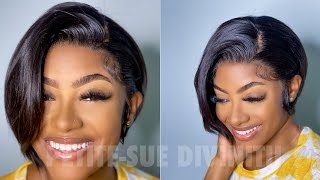 Sleek 8" Bob Lace Front Wig! Ft. Rpghairwig | Petite-Sue Divinitii