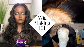 Part 2: How To Bleach The Knots, Pluck & Style Wig | 5X5 Lace Closure
