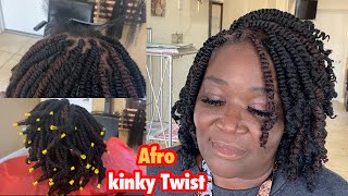 Afro Kinky Twist Tutorial | Short Twist |